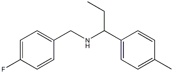 [(4-fluorophenyl)methyl][1-(4-methylphenyl)propyl]amine Structure