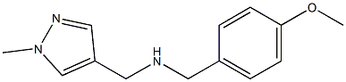 [(4-methoxyphenyl)methyl][(1-methyl-1H-pyrazol-4-yl)methyl]amine Structure