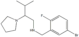[(5-bromo-2-fluorophenyl)methyl][3-methyl-2-(pyrrolidin-1-yl)butyl]amine Struktur