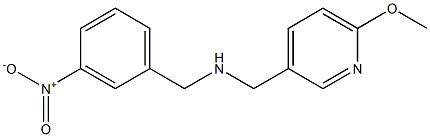 [(6-methoxypyridin-3-yl)methyl][(3-nitrophenyl)methyl]amine Structure