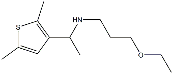 [1-(2,5-dimethylthiophen-3-yl)ethyl](3-ethoxypropyl)amine Structure