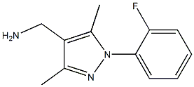 [1-(2-fluorophenyl)-3,5-dimethyl-1H-pyrazol-4-yl]methylamine 化学構造式