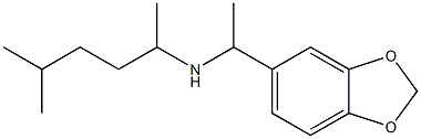 [1-(2H-1,3-benzodioxol-5-yl)ethyl](5-methylhexan-2-yl)amine Struktur