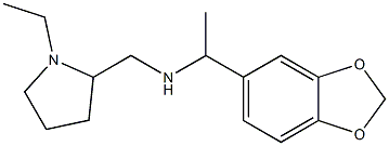 [1-(2H-1,3-benzodioxol-5-yl)ethyl][(1-ethylpyrrolidin-2-yl)methyl]amine Structure