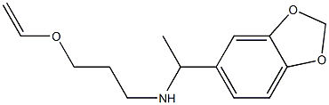 [1-(2H-1,3-benzodioxol-5-yl)ethyl][3-(ethenyloxy)propyl]amine 结构式