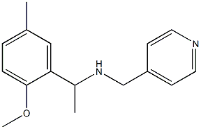 [1-(2-methoxy-5-methylphenyl)ethyl](pyridin-4-ylmethyl)amine