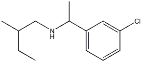 [1-(3-chlorophenyl)ethyl](2-methylbutyl)amine Structure