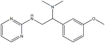 [1-(3-methoxyphenyl)-2-(pyrimidin-2-ylamino)ethyl]dimethylamine Struktur