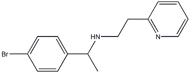 [1-(4-bromophenyl)ethyl][2-(pyridin-2-yl)ethyl]amine Struktur