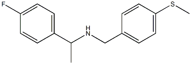 [1-(4-fluorophenyl)ethyl]({[4-(methylsulfanyl)phenyl]methyl})amine