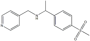 [1-(4-methanesulfonylphenyl)ethyl](pyridin-4-ylmethyl)amine 结构式