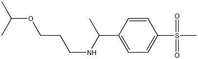 [1-(4-methanesulfonylphenyl)ethyl][3-(propan-2-yloxy)propyl]amine