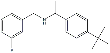 [1-(4-tert-butylphenyl)ethyl][(3-fluorophenyl)methyl]amine 结构式