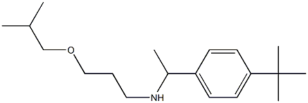 [1-(4-tert-butylphenyl)ethyl][3-(2-methylpropoxy)propyl]amine Structure