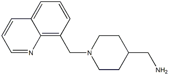 [1-(quinolin-8-ylmethyl)piperidin-4-yl]methanamine Structure