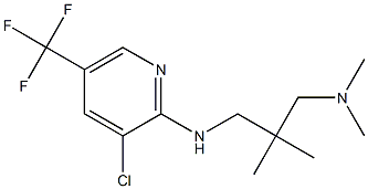 [2-({[3-chloro-5-(trifluoromethyl)pyridin-2-yl]amino}methyl)-2-methylpropyl]dimethylamine Structure