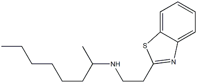 [2-(1,3-benzothiazol-2-yl)ethyl](octan-2-yl)amine 化学構造式