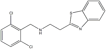 [2-(1,3-benzothiazol-2-yl)ethyl][(2,6-dichlorophenyl)methyl]amine Structure