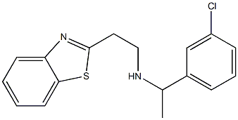 [2-(1,3-benzothiazol-2-yl)ethyl][1-(3-chlorophenyl)ethyl]amine|