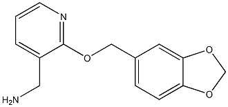 [2-(2H-1,3-benzodioxol-5-ylmethoxy)pyridin-3-yl]methanamine Structure