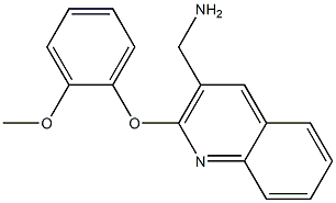 [2-(2-methoxyphenoxy)quinolin-3-yl]methanamine