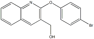 [2-(4-bromophenoxy)quinolin-3-yl]methanol 化学構造式
