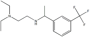 [2-(diethylamino)ethyl]({1-[3-(trifluoromethyl)phenyl]ethyl})amine,,结构式
