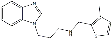 [3-(1H-1,3-benzodiazol-1-yl)propyl][(3-methylthiophen-2-yl)methyl]amine|
