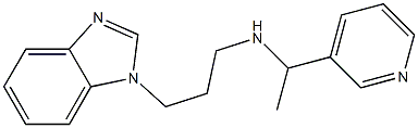 [3-(1H-1,3-benzodiazol-1-yl)propyl][1-(pyridin-3-yl)ethyl]amine Struktur