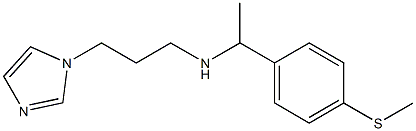 [3-(1H-imidazol-1-yl)propyl]({1-[4-(methylsulfanyl)phenyl]ethyl})amine|