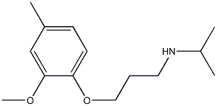 [3-(2-methoxy-4-methylphenoxy)propyl](propan-2-yl)amine Structure
