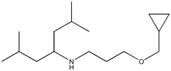 [3-(cyclopropylmethoxy)propyl](2,6-dimethylheptan-4-yl)amine Structure