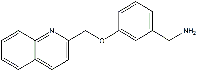 [3-(quinolin-2-ylmethoxy)phenyl]methanamine Structure