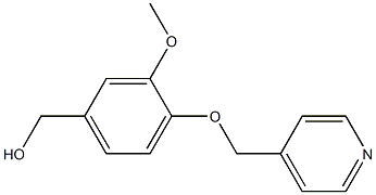 [3-methoxy-4-(pyridin-4-ylmethoxy)phenyl]methanol Structure