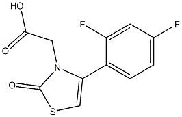 [4-(2,4-difluorophenyl)-2-oxo-1,3-thiazol-3(2H)-yl]acetic acid Structure
