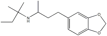 [4-(2H-1,3-benzodioxol-5-yl)butan-2-yl](2-methylbutan-2-yl)amine Structure