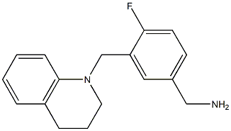 [4-fluoro-3-(1,2,3,4-tetrahydroquinolin-1-ylmethyl)phenyl]methanamine Structure