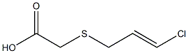 {[(2E)-3-chloroprop-2-enyl]thio}acetic acid Struktur