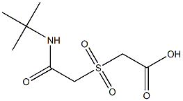 {[2-(tert-butylamino)-2-oxoethyl]sulfonyl}acetic acid Struktur