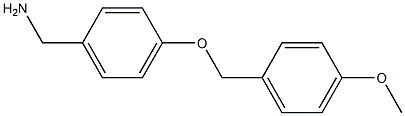 {4-[(4-methoxyphenyl)methoxy]phenyl}methanamine Struktur