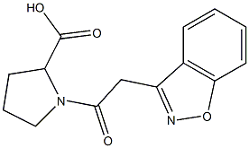 1-(1,2-benzisoxazol-3-ylacetyl)pyrrolidine-2-carboxylic acid Structure