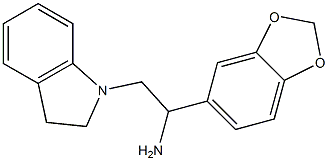 1-(1,3-benzodioxol-5-yl)-2-(2,3-dihydro-1H-indol-1-yl)ethanamine