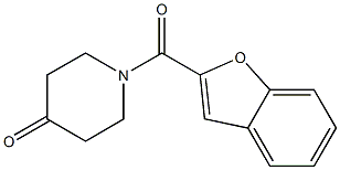 1-(1-benzofuran-2-ylcarbonyl)piperidin-4-one Structure