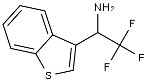 1-(1-benzothiophen-3-yl)-2,2,2-trifluoroethan-1-amine Struktur