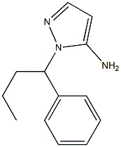 1-(1-phenylbutyl)-1H-pyrazol-5-amine Structure