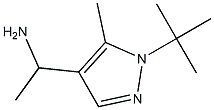 1-(1-tert-butyl-5-methyl-1H-pyrazol-4-yl)ethan-1-amine Struktur