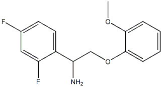 1-(2,4-difluorophenyl)-2-(2-methoxyphenoxy)ethanamine Struktur