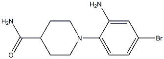 1-(2-amino-4-bromophenyl)piperidine-4-carboxamide Structure