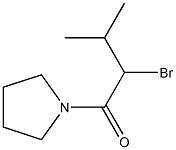 1-(2-bromo-3-methylbutanoyl)pyrrolidine Structure
