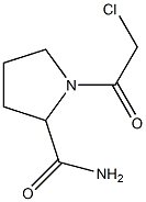 1-(2-chloroacetyl)pyrrolidine-2-carboxamide Structure
